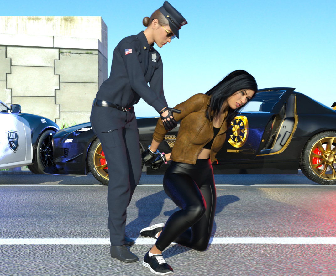 Handcuffed Pose Pack for Genesis 8 and 8.1 Females by N/A