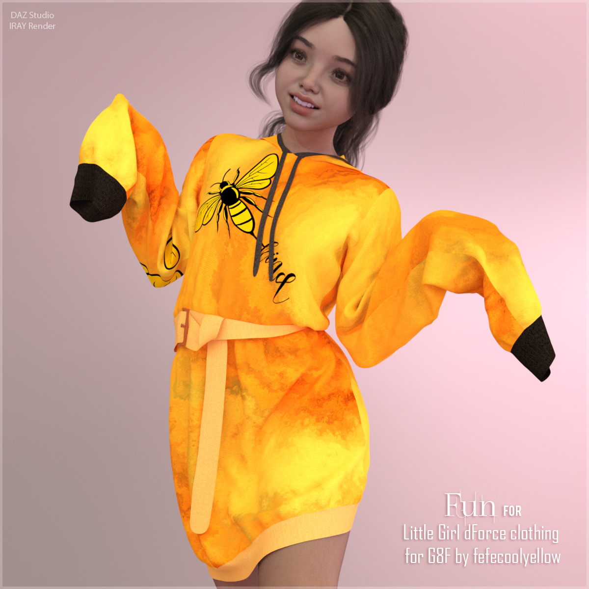 Fun for Little Girl dForce clothing G8F by N/A