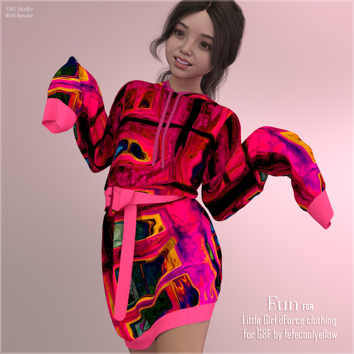 Fun for Little Girl dForce clothing G8F by N/A