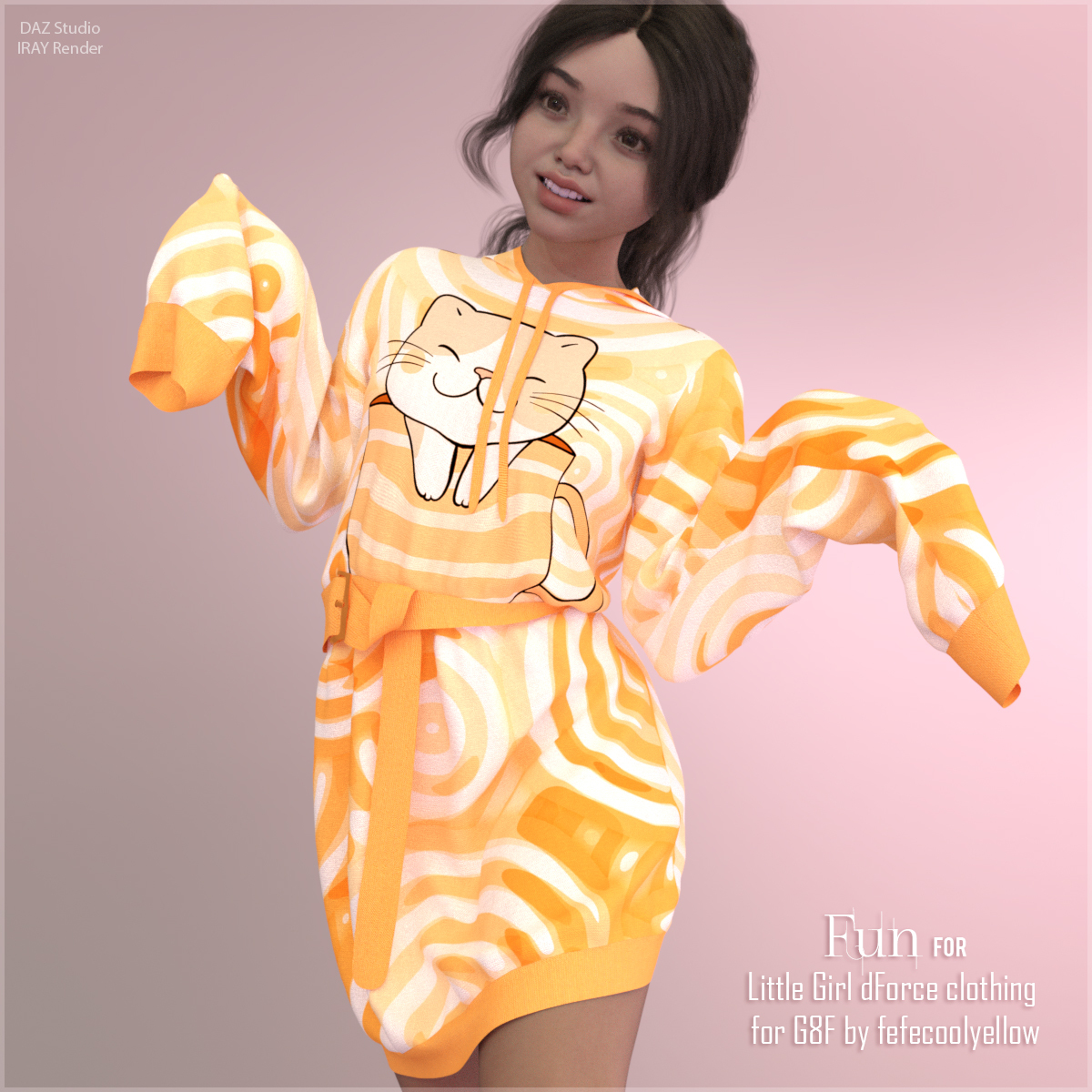 Fun for Little Girl dForce clothing G8F by N/A