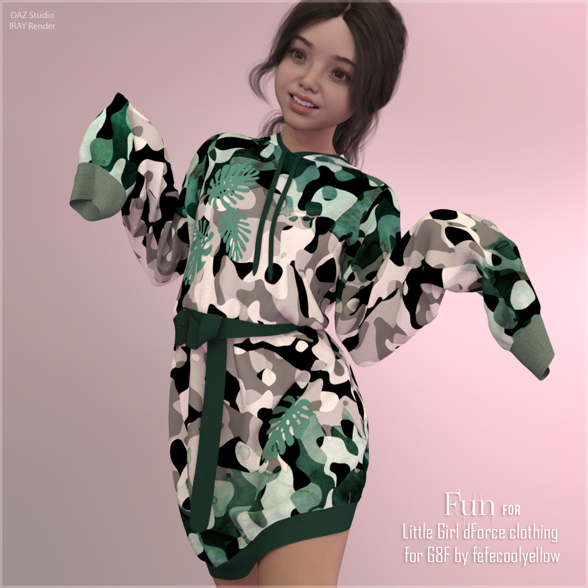 Fun for Little Girl dForce clothing G8F by N/A