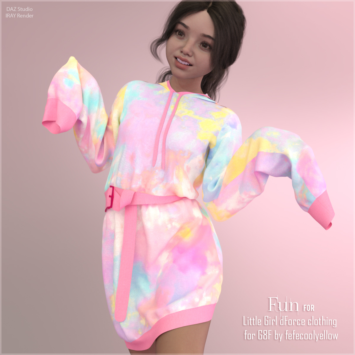 Fun for Little Girl dForce clothing G8F by N/A