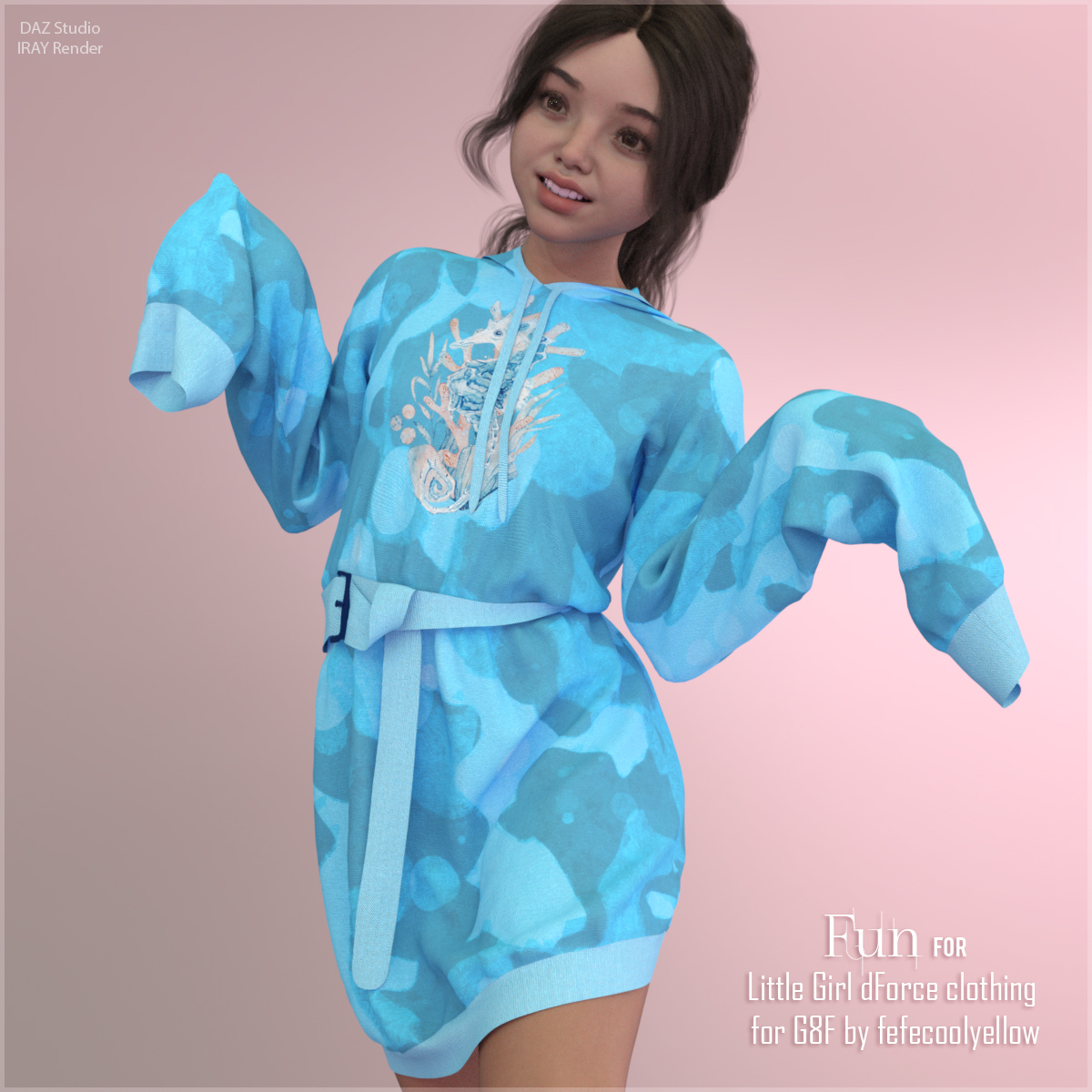 Fun for Little Girl dForce clothing G8F by N/A