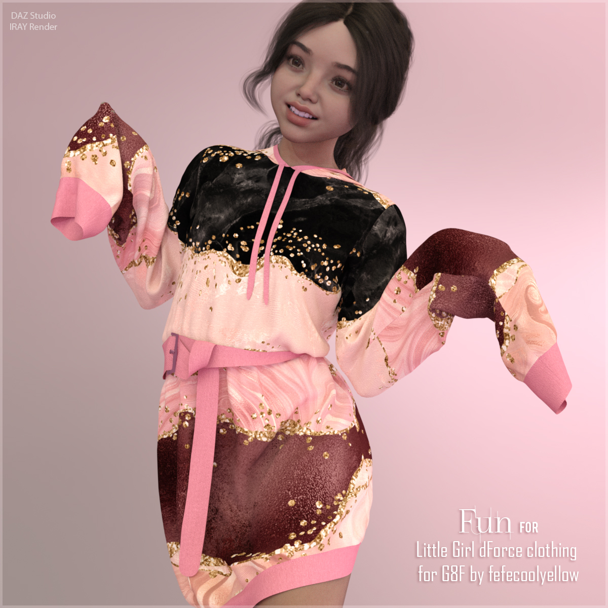 Fun for Little Girl dForce clothing G8F by N/A