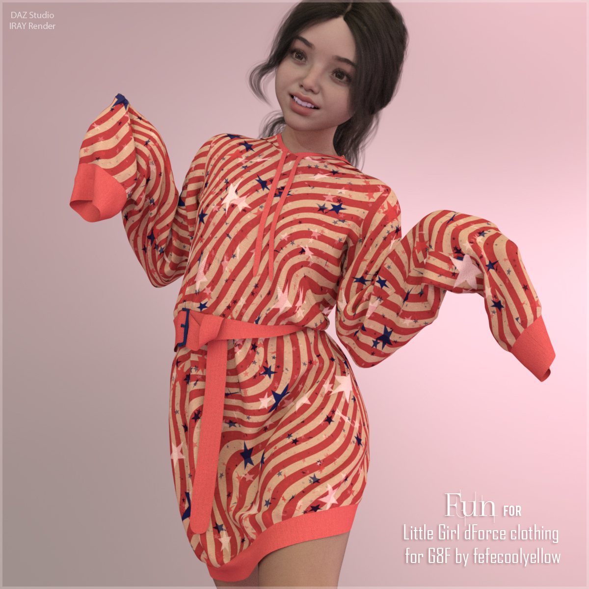 Fun for Little Girl dForce clothing G8F by N/A