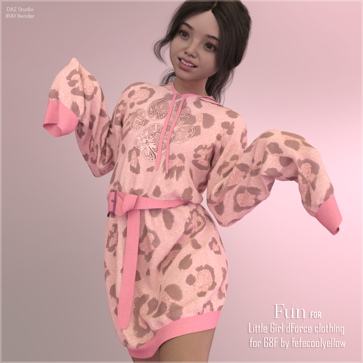 Fun for Little Girl dForce clothing G8F by N/A