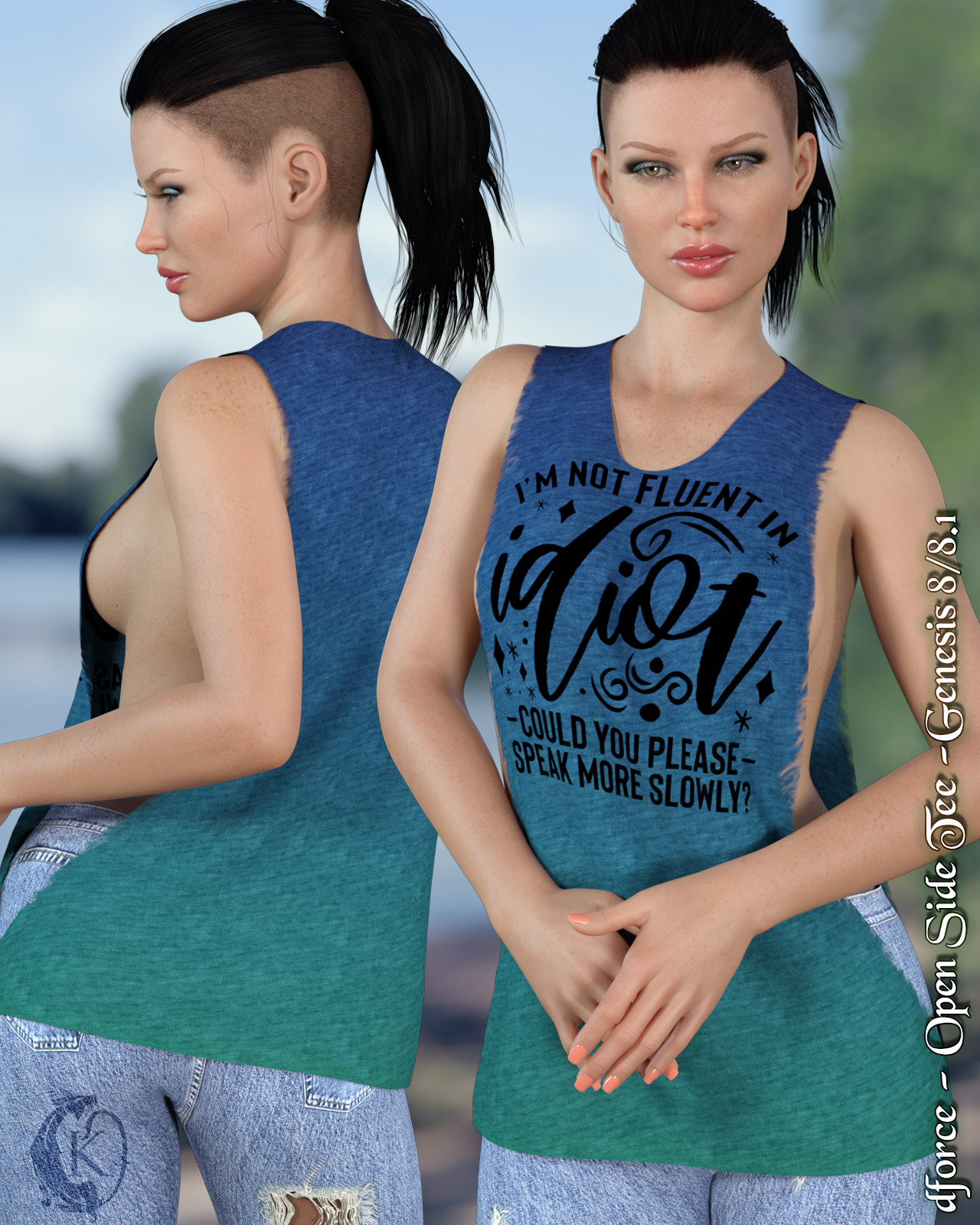 dforce - Open Side Tee - Genesis 8 by N/A