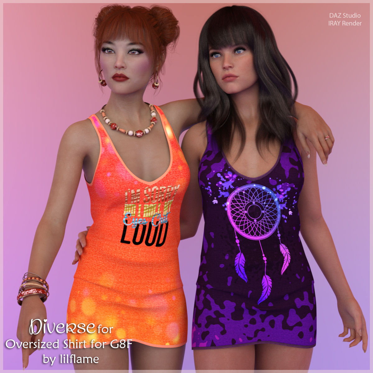 Diverse for Oversized Shirt for G8F by N/A