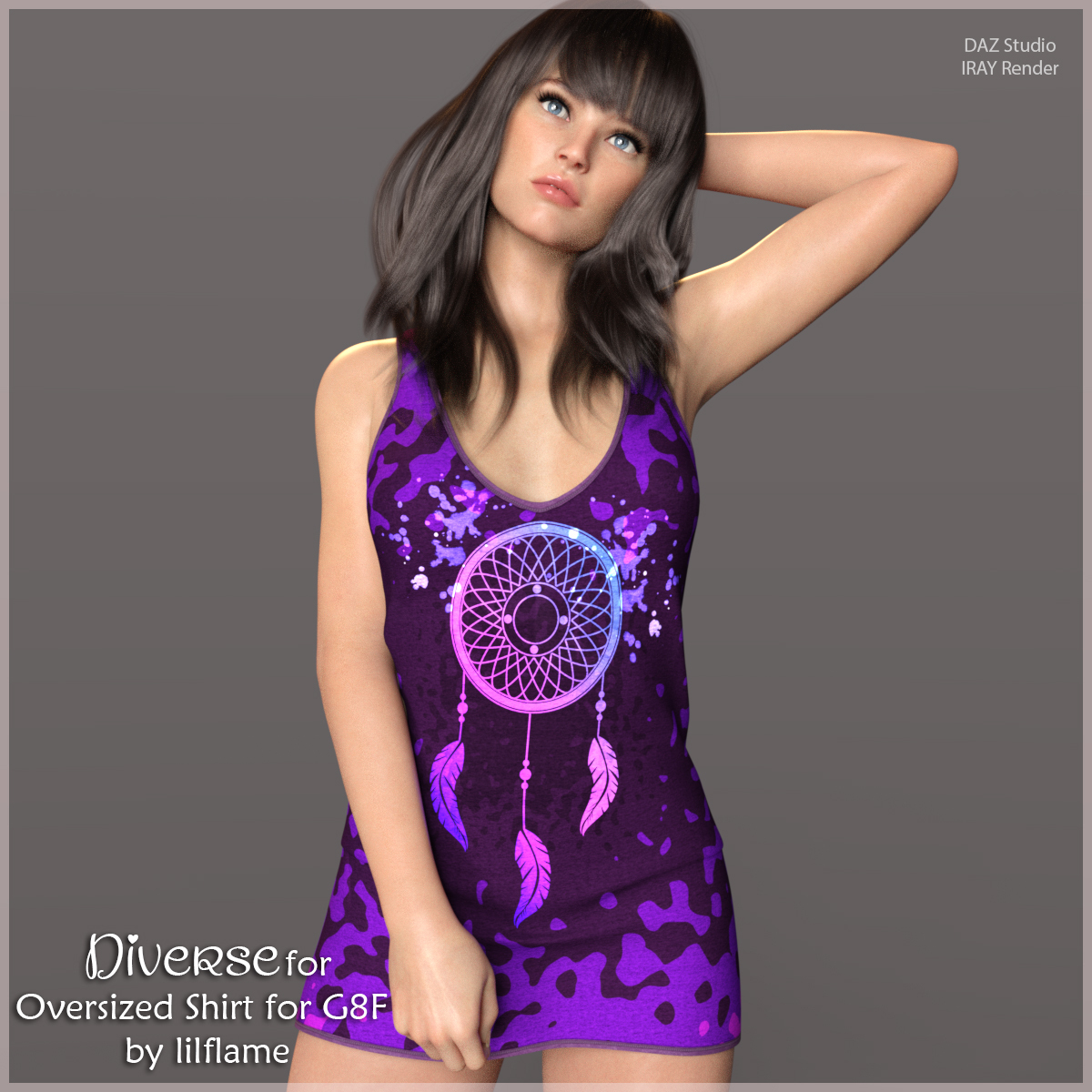 Diverse for Oversized Shirt for G8F by N/A