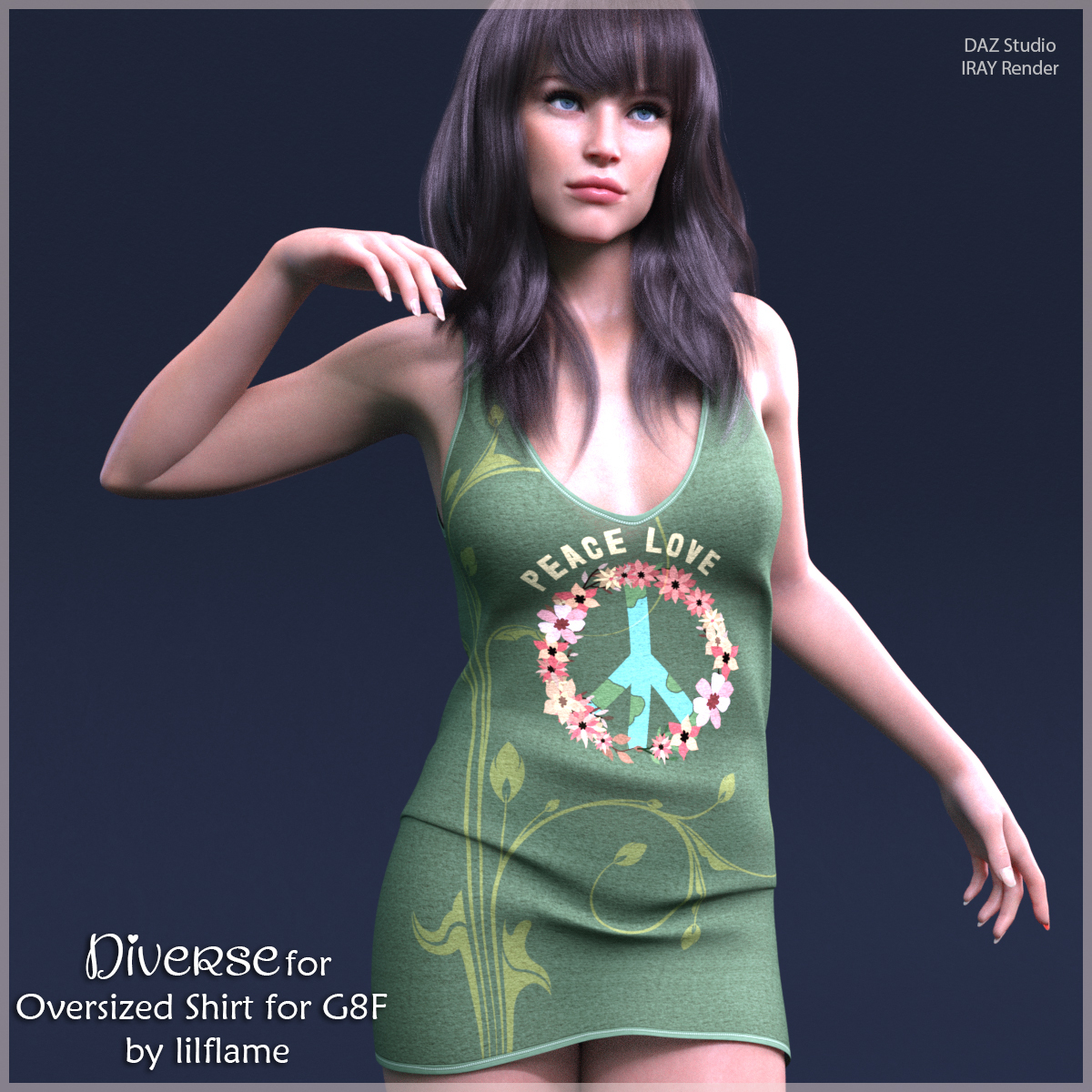 Diverse for Oversized Shirt for G8F by N/A