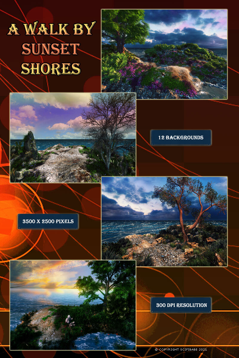A Walk by Sunset Shores by N/A