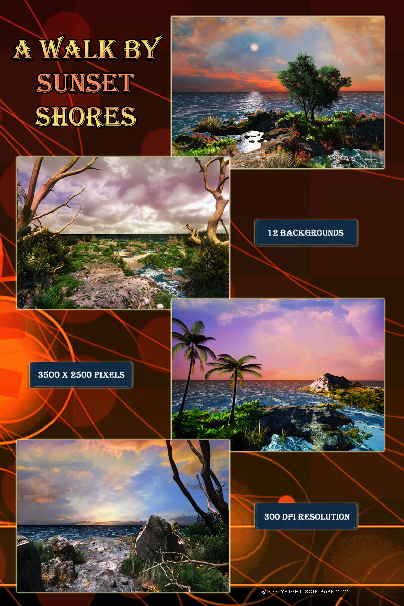 A Walk by Sunset Shores by N/A