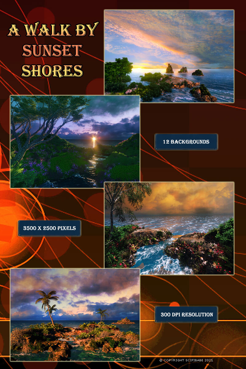 A Walk by Sunset Shores by N/A