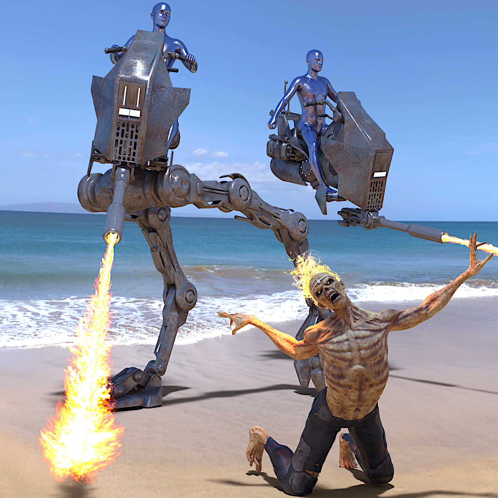 YAMAKI AT-ST Zombie Killer by N/A