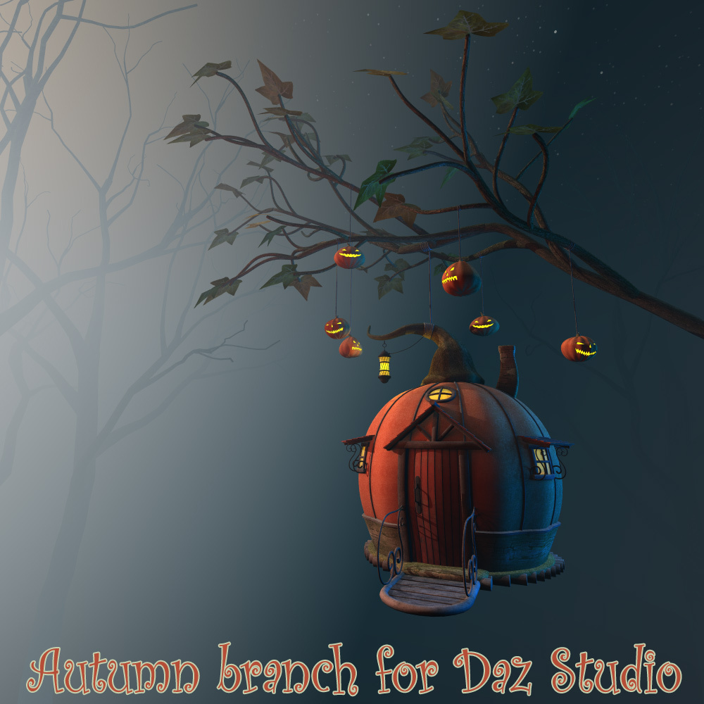 Autumn branch for Daz Studio by N/A