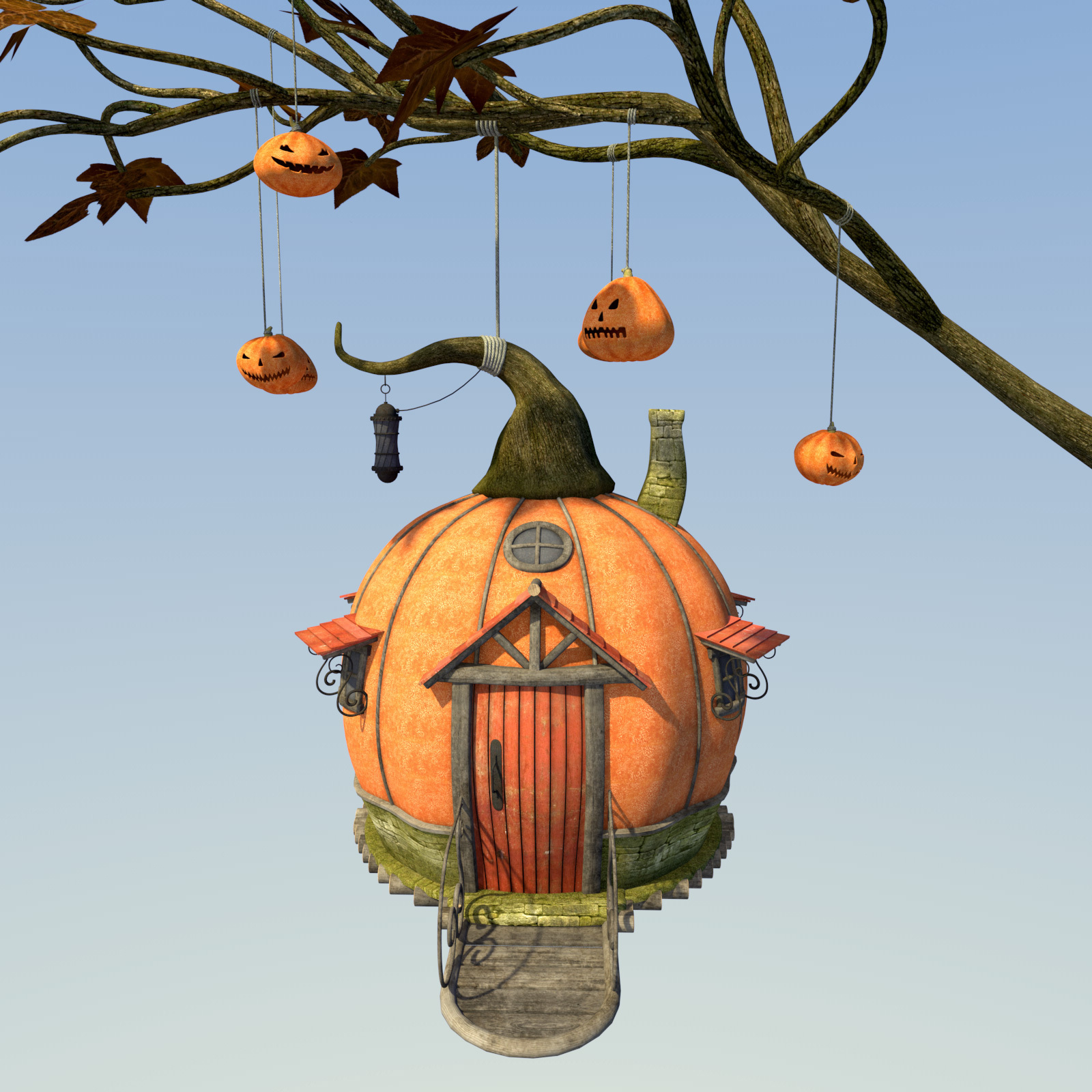 Autumn branch for Daz Studio by N/A