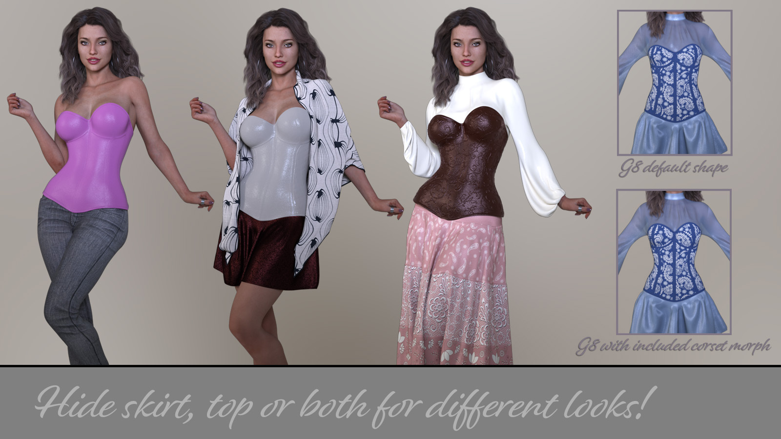 Voila dForce dress for Genesis 8 Females by N/A