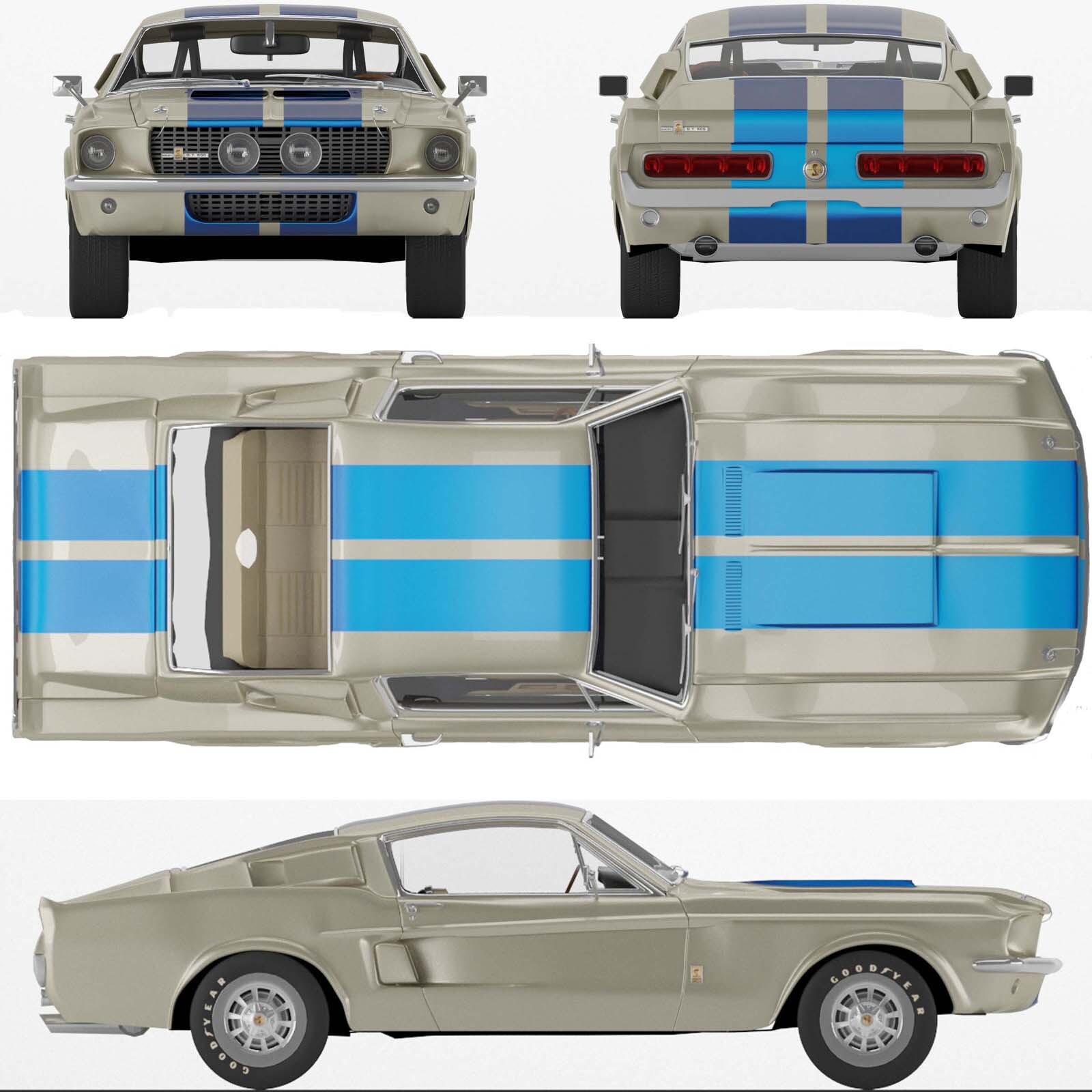 Shelby GT500 1967 - Extended License by N/A
