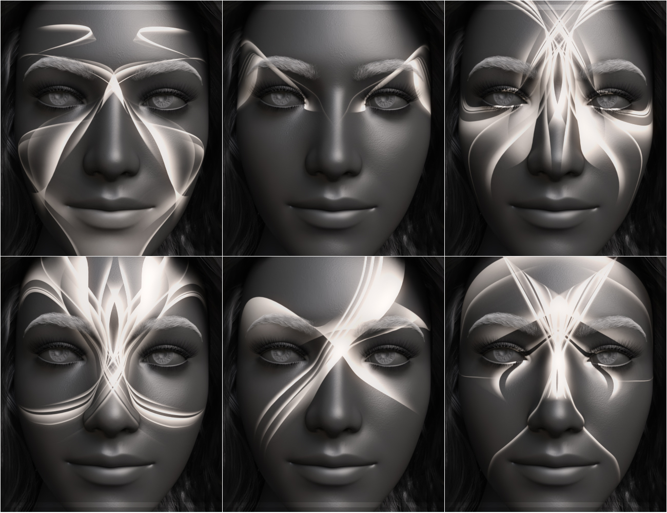 Art Deco Masks for Genesis 8 & Genesis 8.1 by N/A