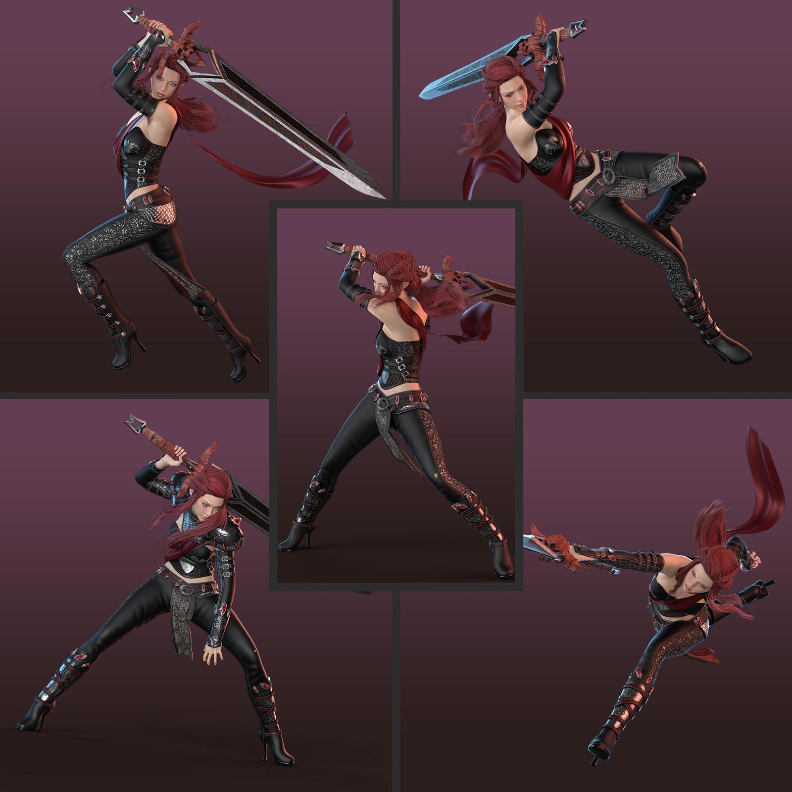 GreatSword poses for G8F by N/A