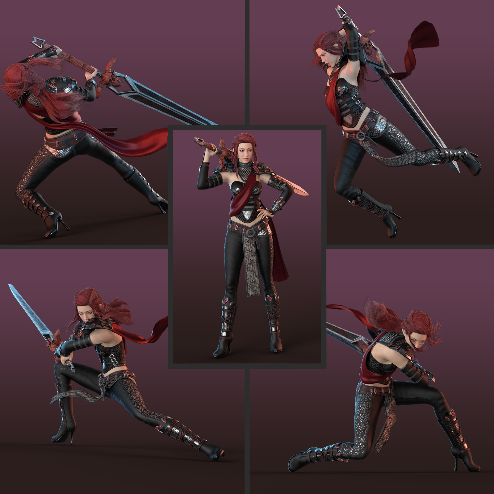 GreatSword poses for G8F by N/A