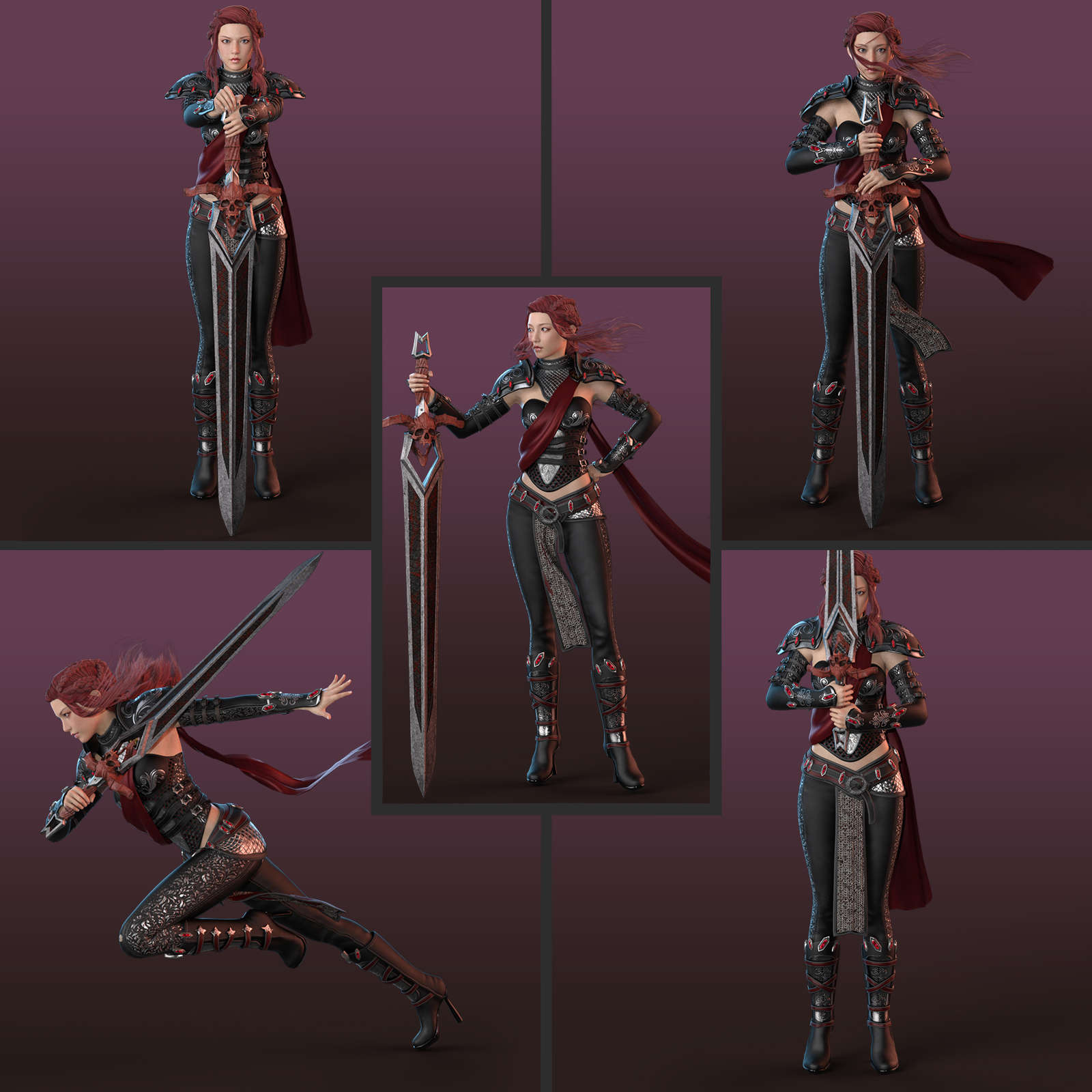 GreatSword poses for G8F by N/A