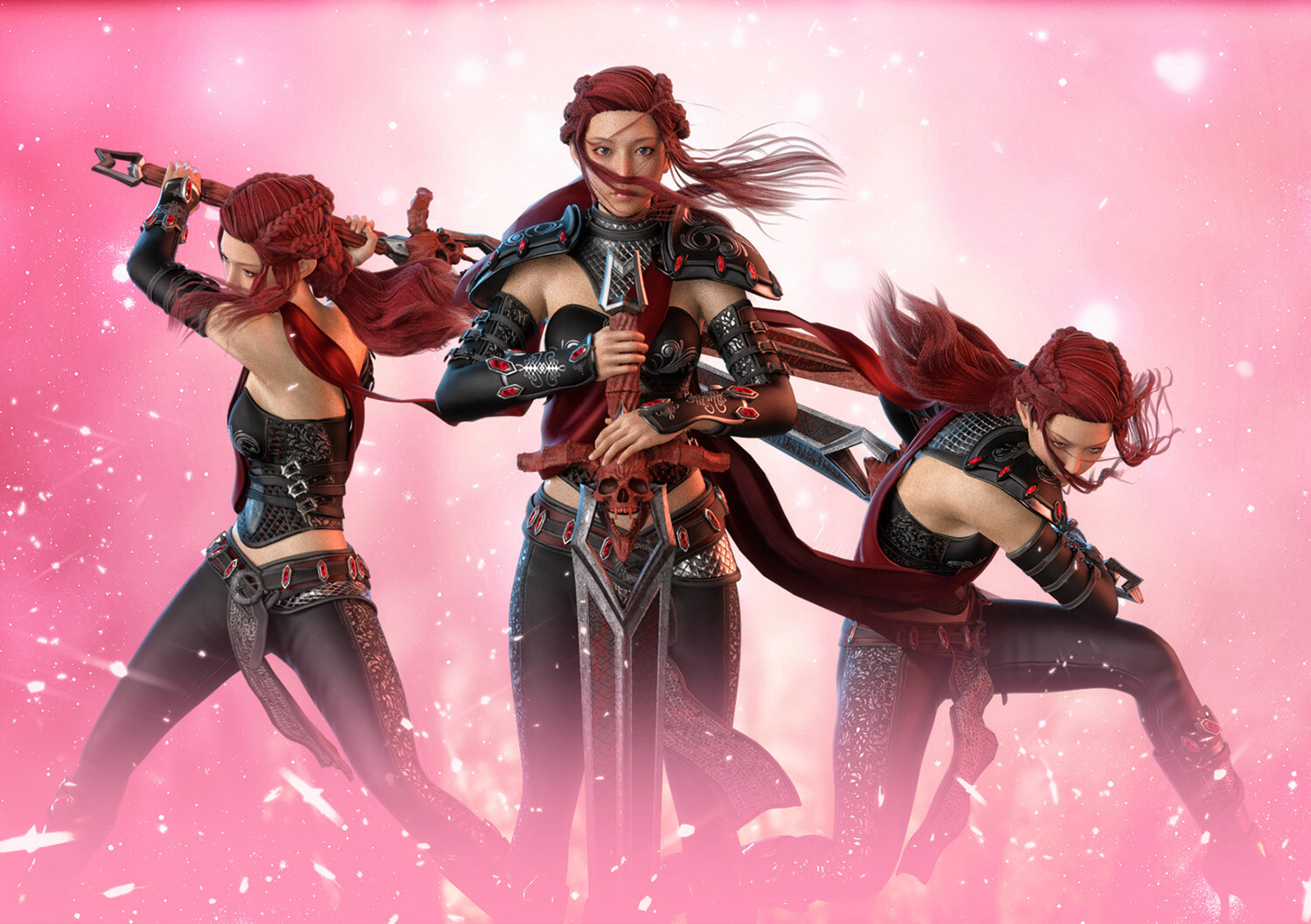 GreatSword poses for G8F by N/A