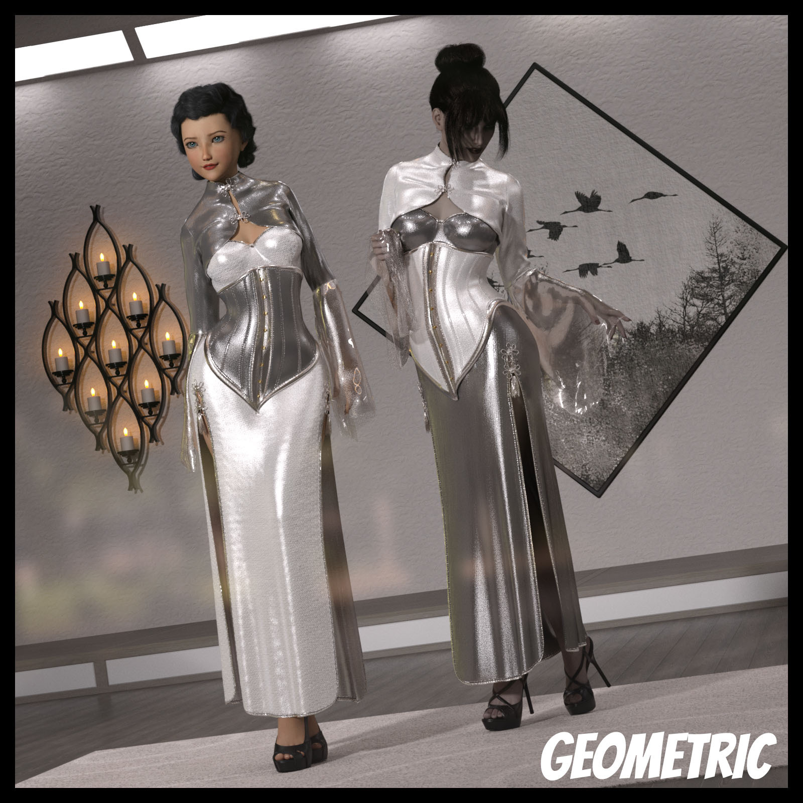 Resurrection for FefeCoolYellow's dForce Midnight Kimono for G8F by N/A