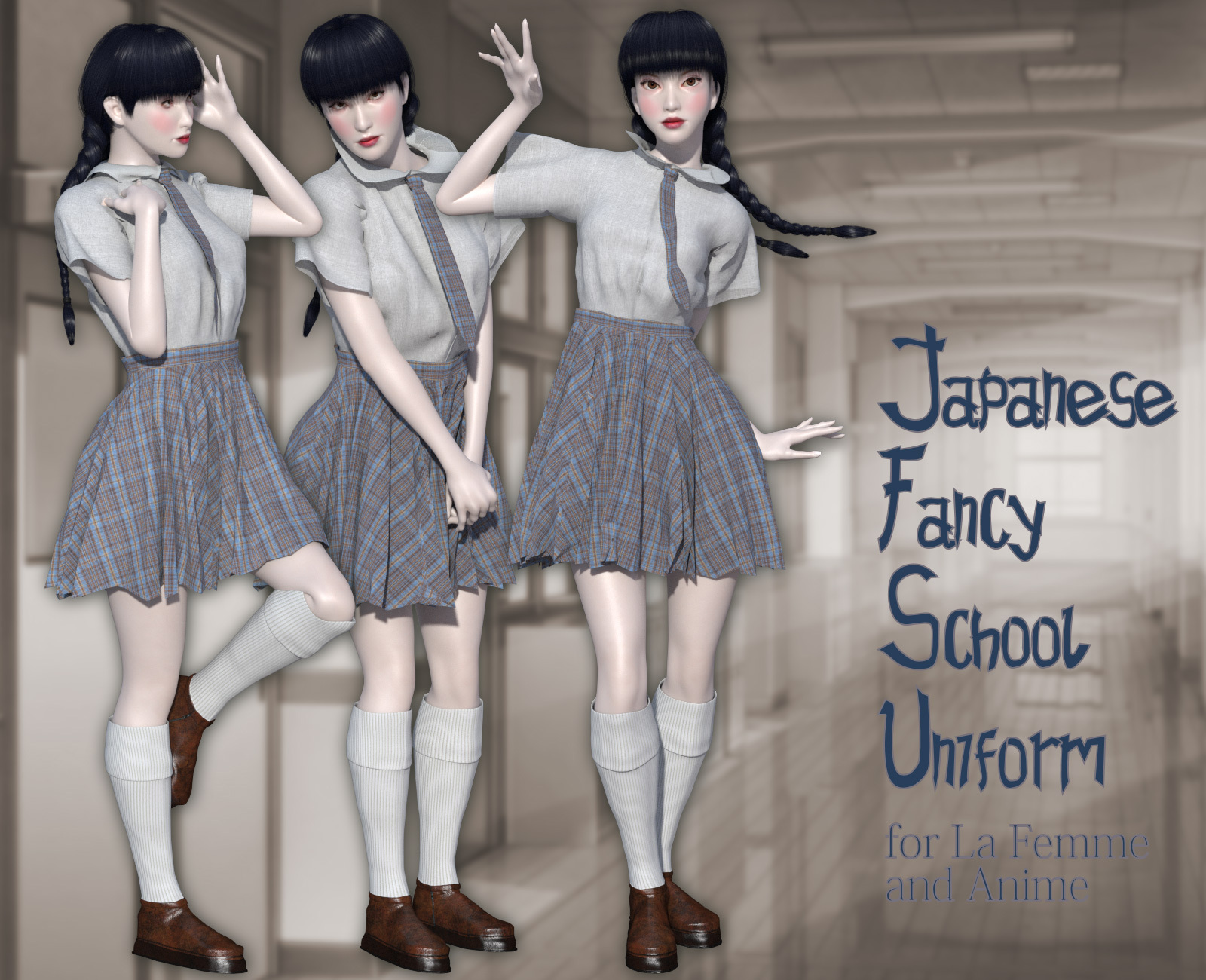 Japanese Fancy School Uniform for La Femme and Anime by N/A