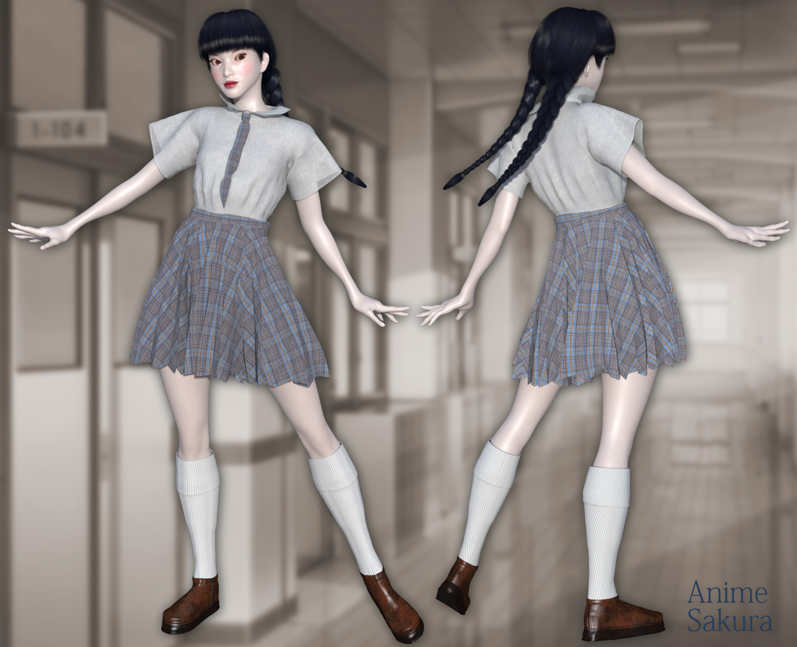 Japanese Fancy School Uniform for La Femme and Anime by N/A