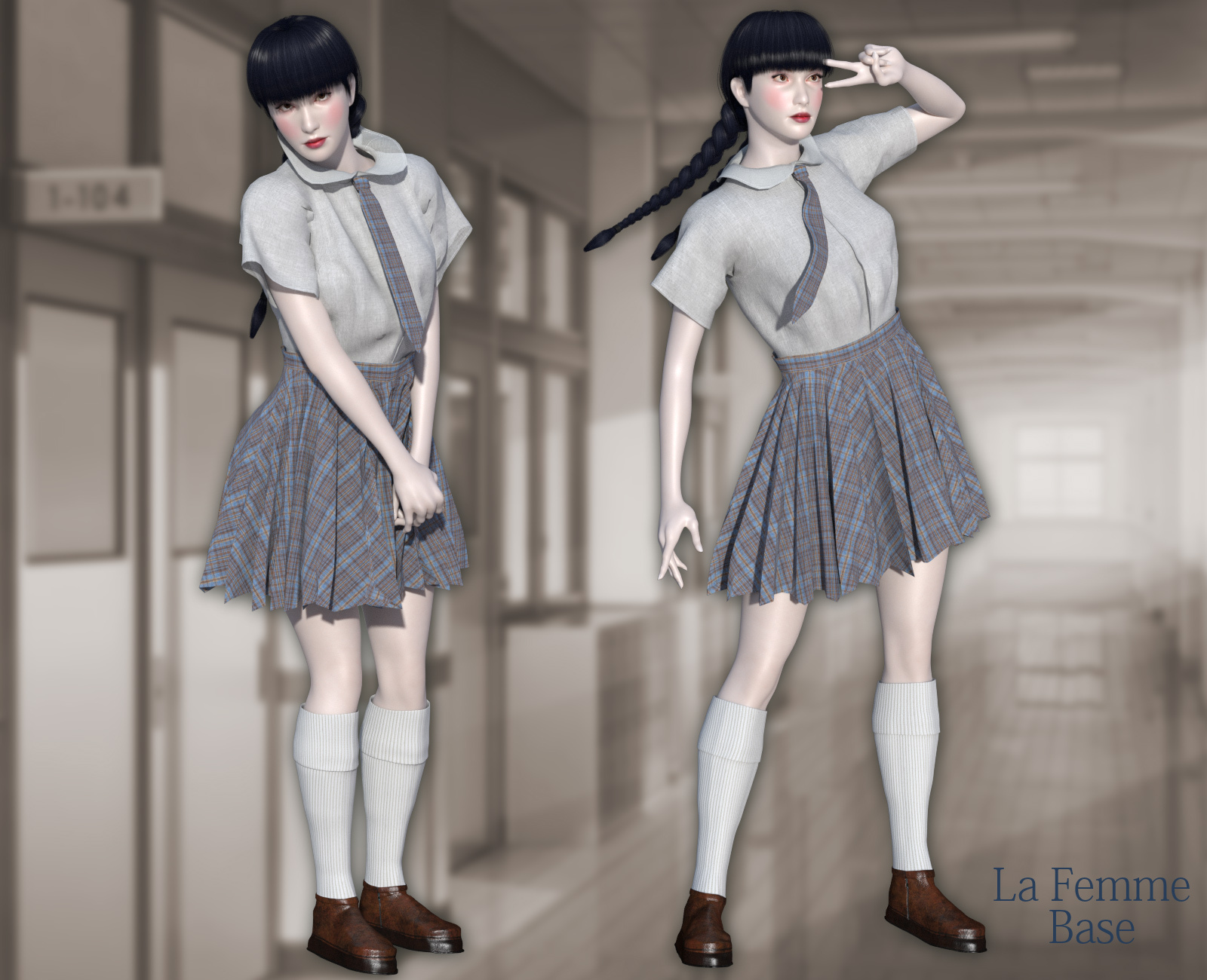 Japanese Fancy School Uniform for La Femme and Anime by N/A