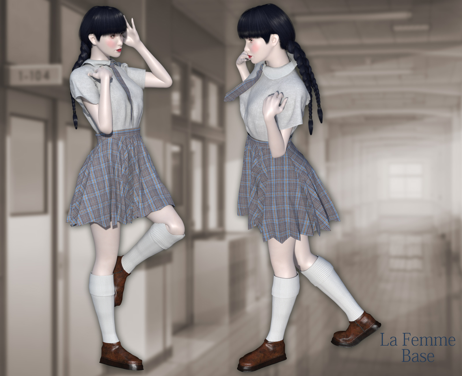 Japanese Fancy School Uniform for La Femme and Anime by N/A