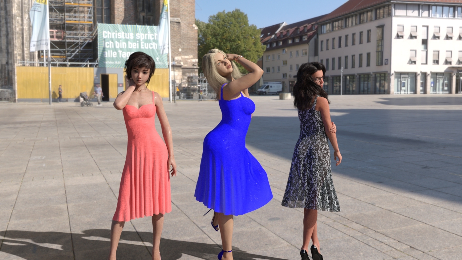 LK3D Sweet Heart Dforce Dress by N/A