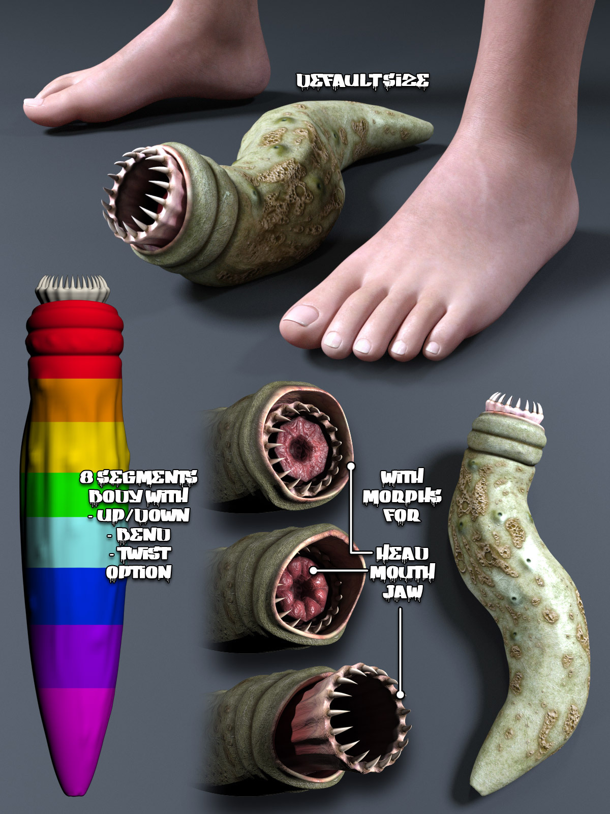Worm for Poser and DS by N/A