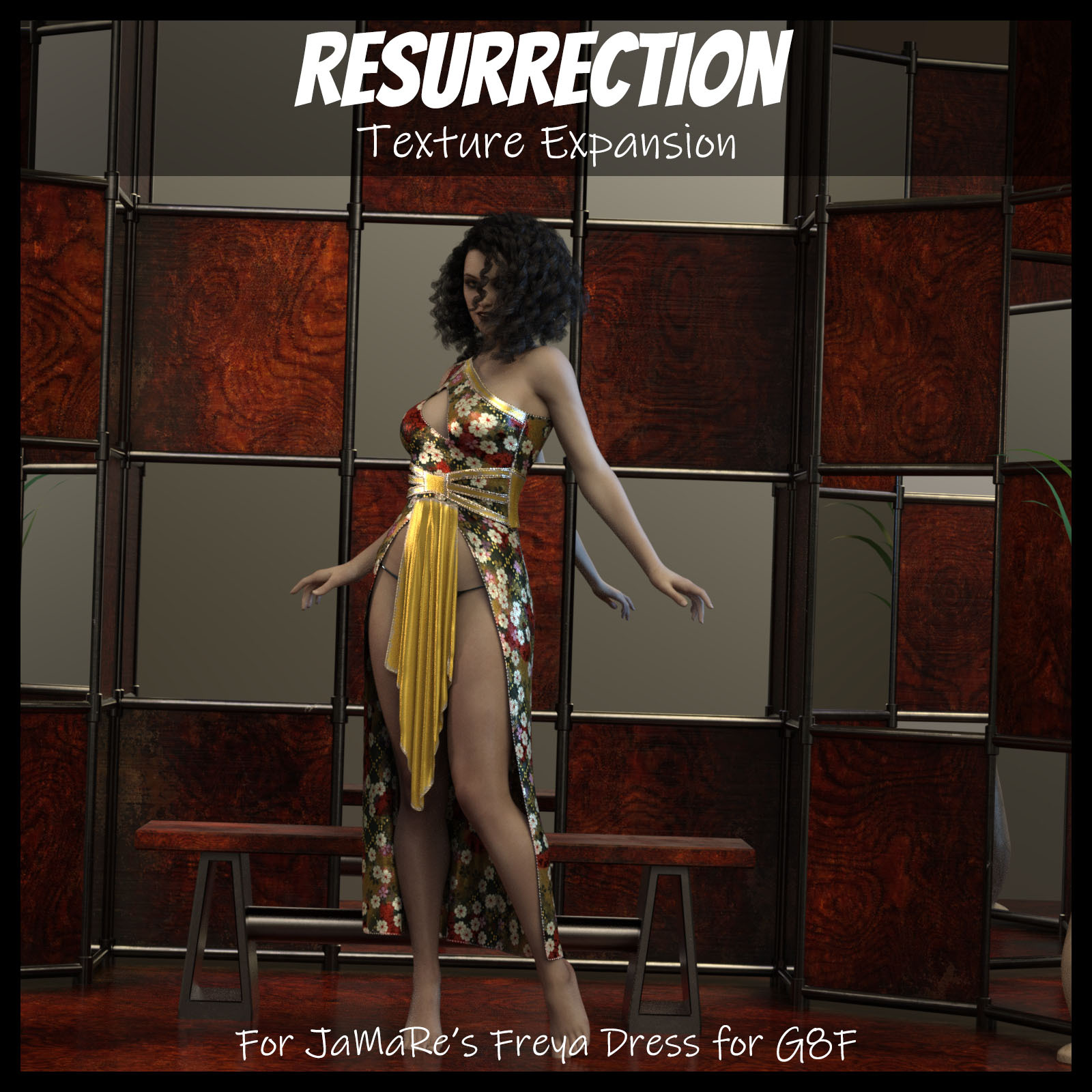 Resurrection for dForce Freya Dress G8F by N/A