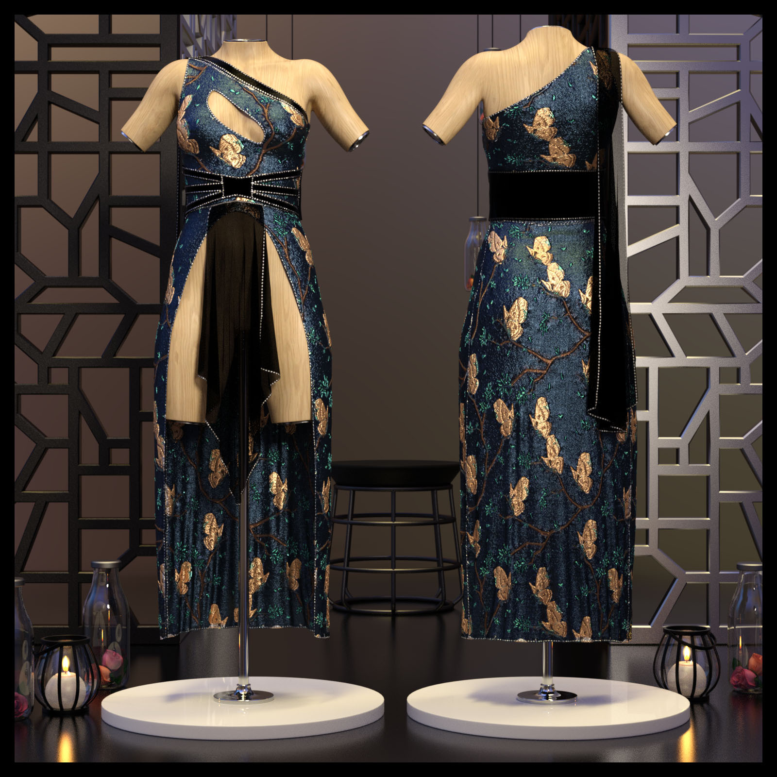 Resurrection for dForce Freya Dress G8F by N/A