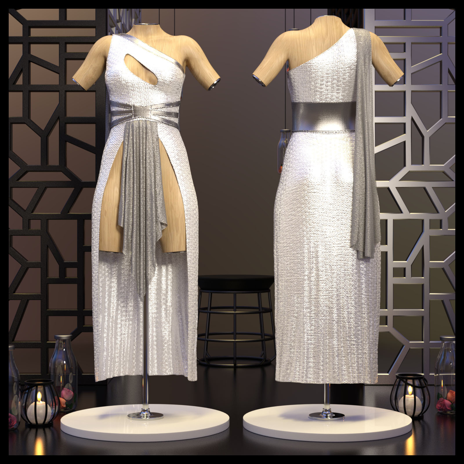 Resurrection for dForce Freya Dress G8F by N/A