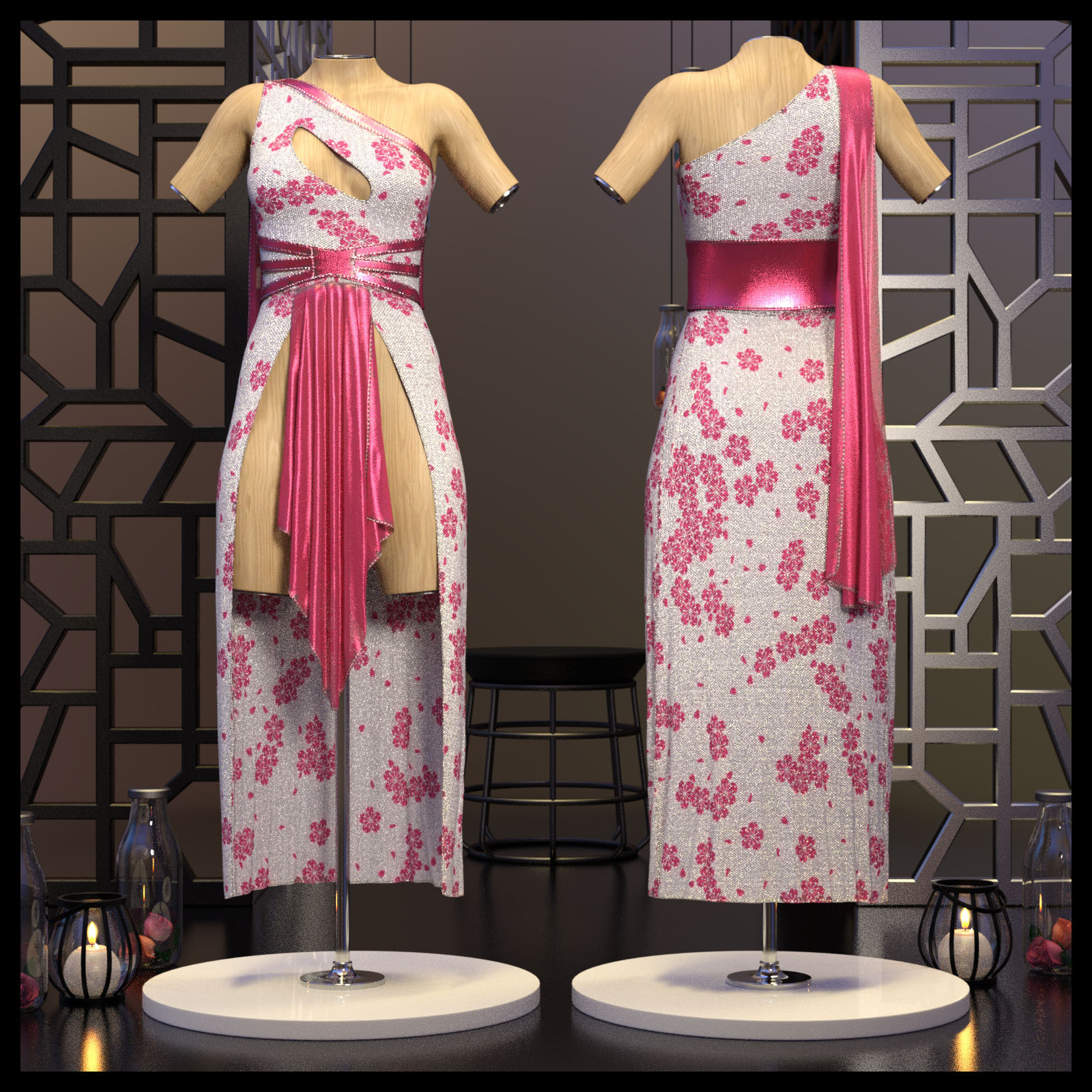Resurrection for dForce Freya Dress G8F by N/A