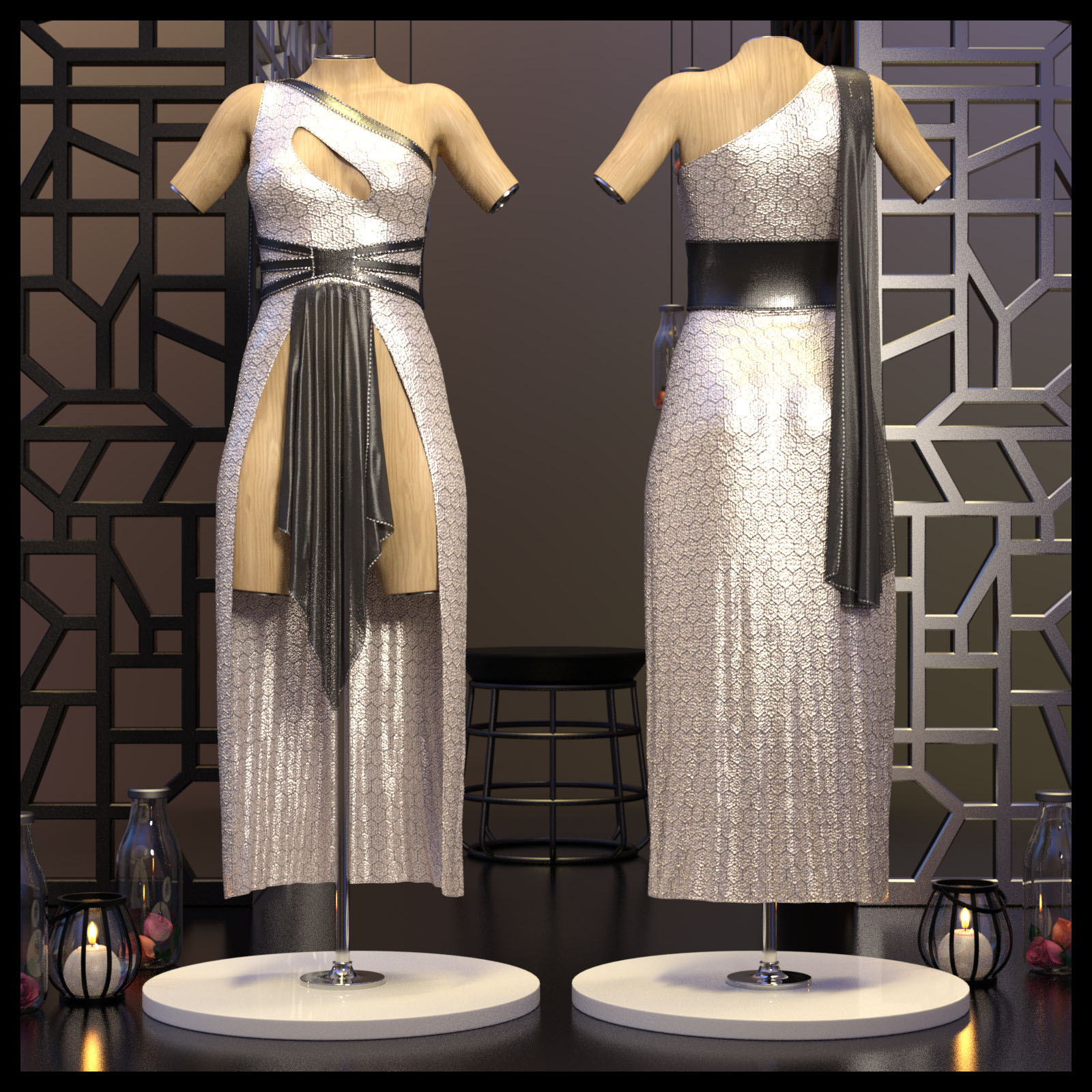 Resurrection for dForce Freya Dress G8F by N/A