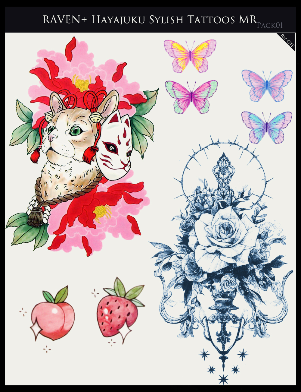 RAV Hayajuku Stylish Tatoos Merchant Resources Pack 01 by N/A
