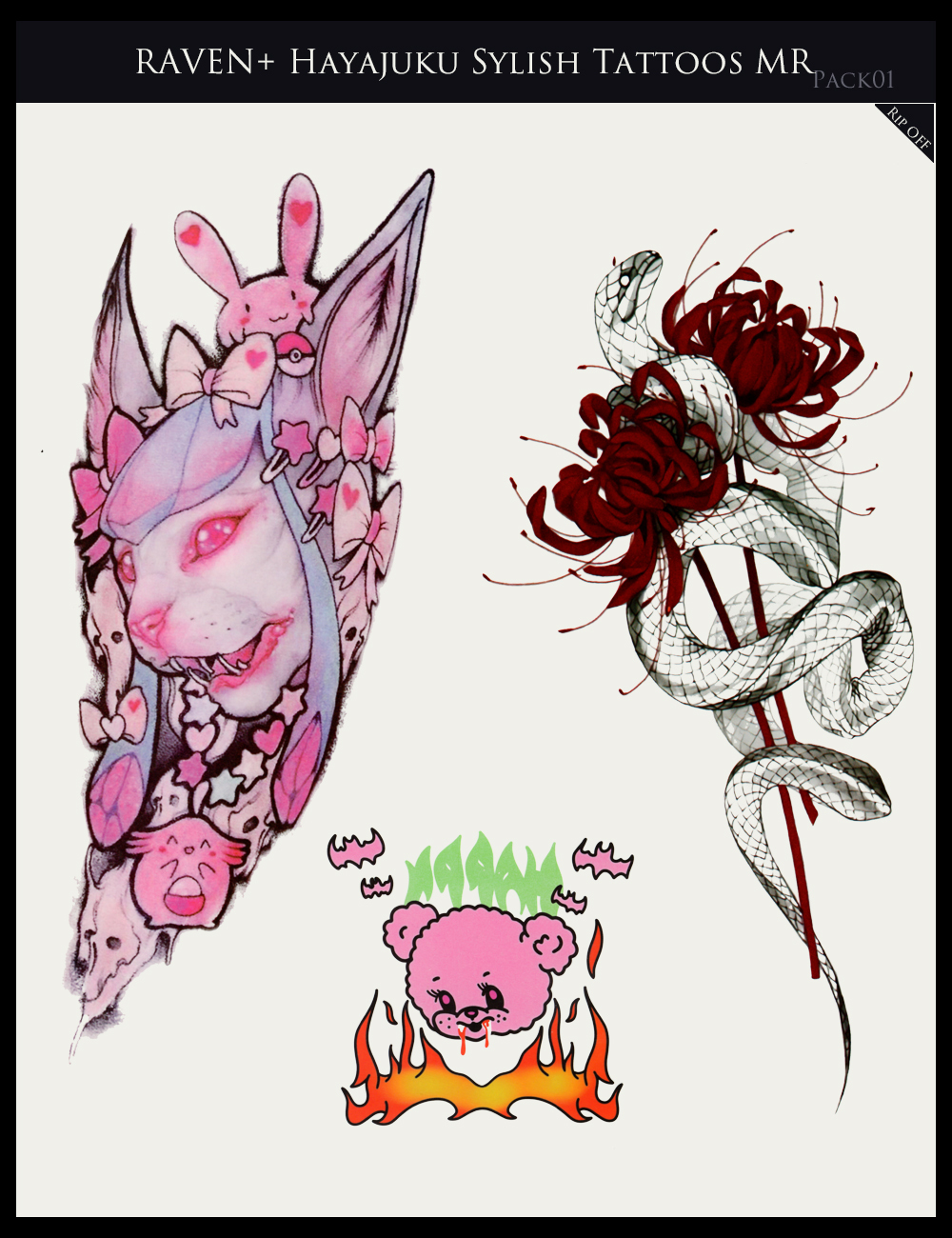RAV Hayajuku Stylish Tatoos Merchant Resources Pack 01 by N/A