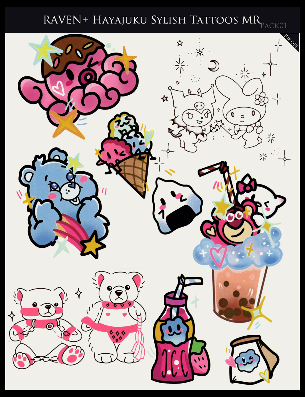 RAV Hayajuku Stylish Tatoos Merchant Resources Pack 01 by N/A