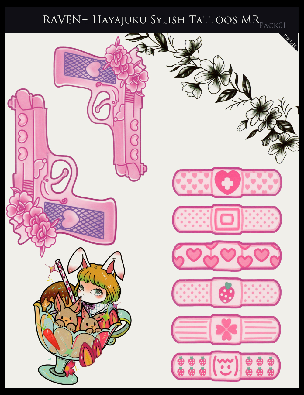 RAV Hayajuku Stylish Tatoos Merchant Resources Pack 01 by N/A