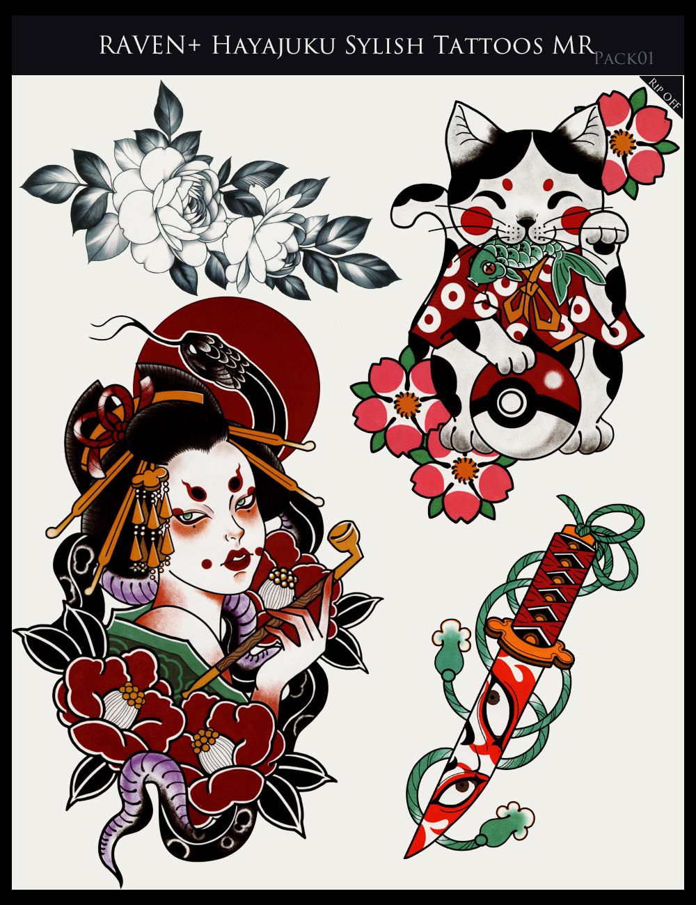 RAV Hayajuku Stylish Tatoos Merchant Resources Pack 01 by N/A
