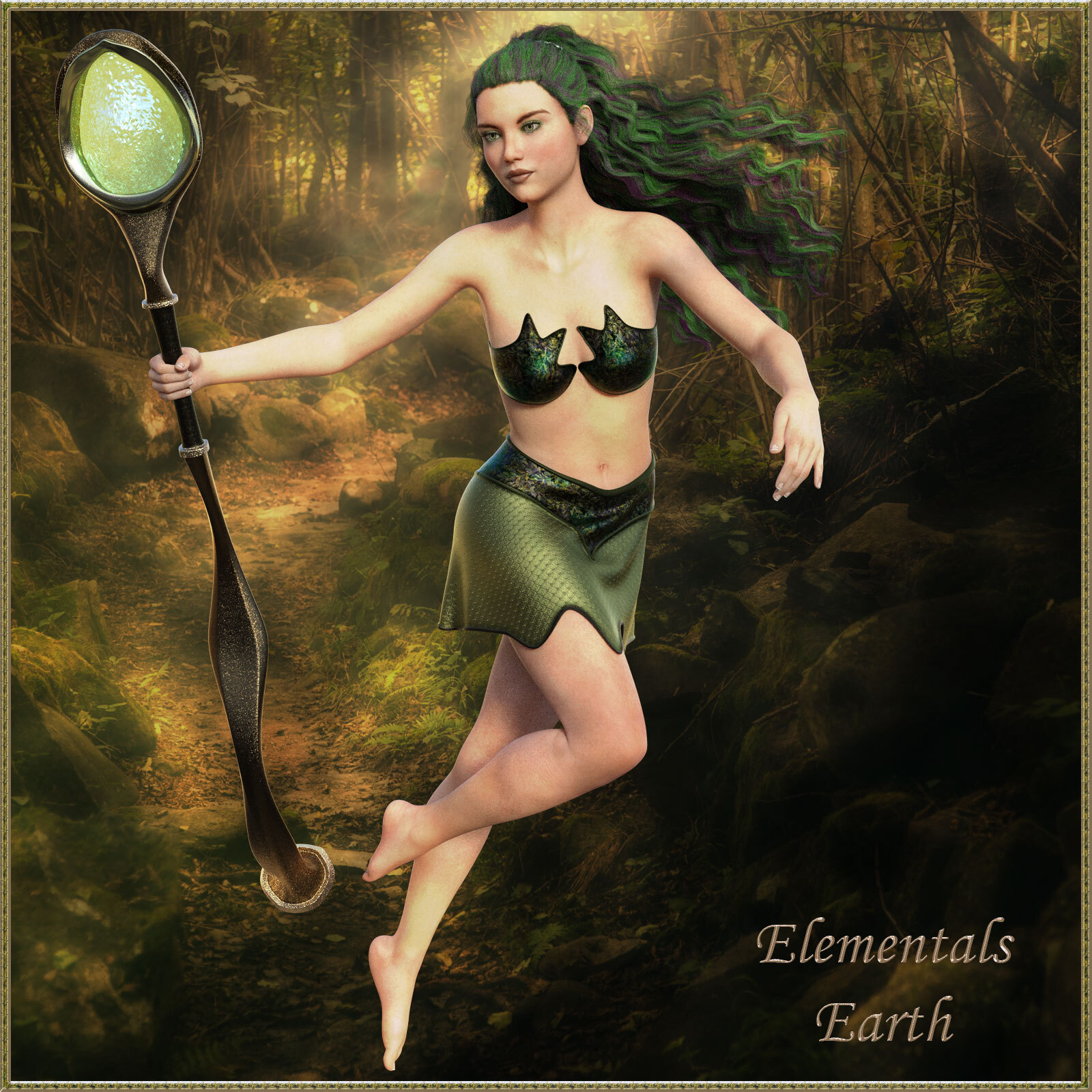 dForce Elementals Earth for Genesis 8.1 Female by N/A