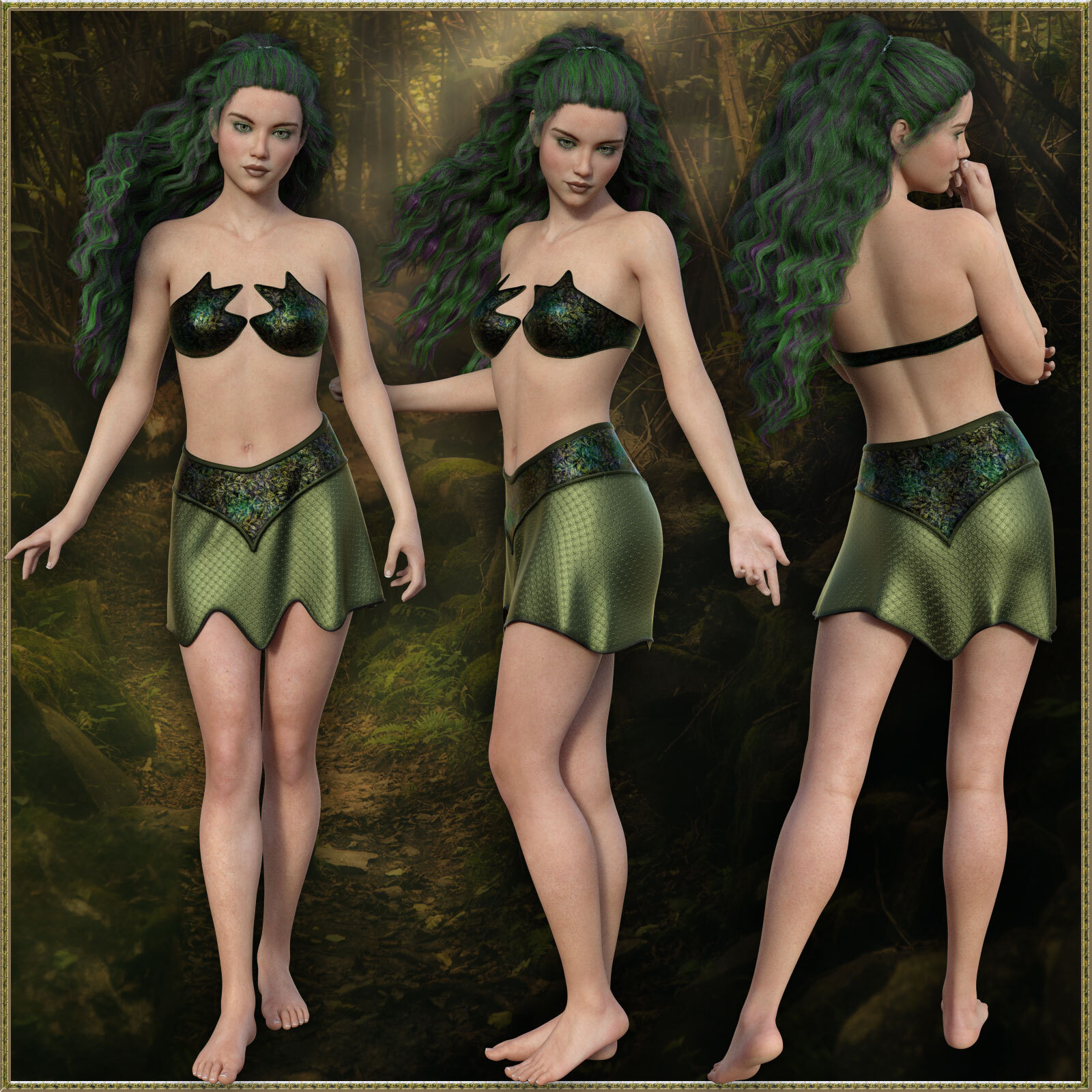 dForce Elementals Earth for Genesis 8.1 Female by N/A