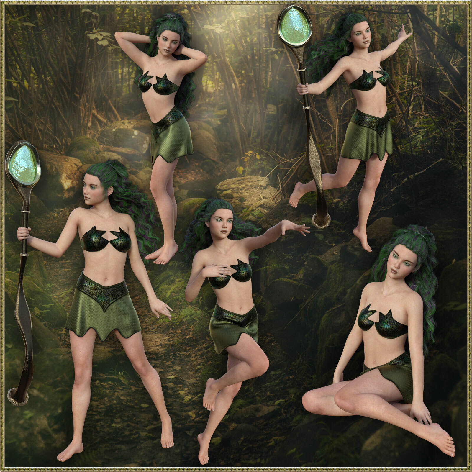 dForce Elementals Earth for Genesis 8.1 Female by N/A