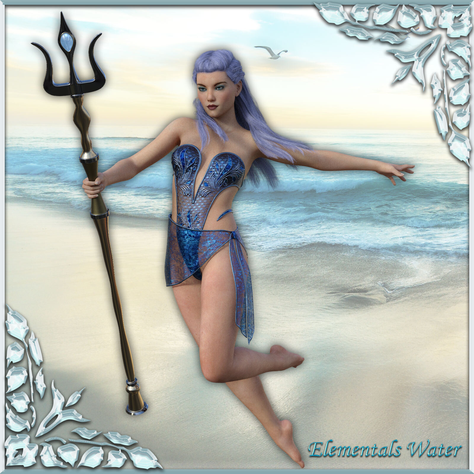 dForce Elementals Water for Genesis 8.1 Female by N/A