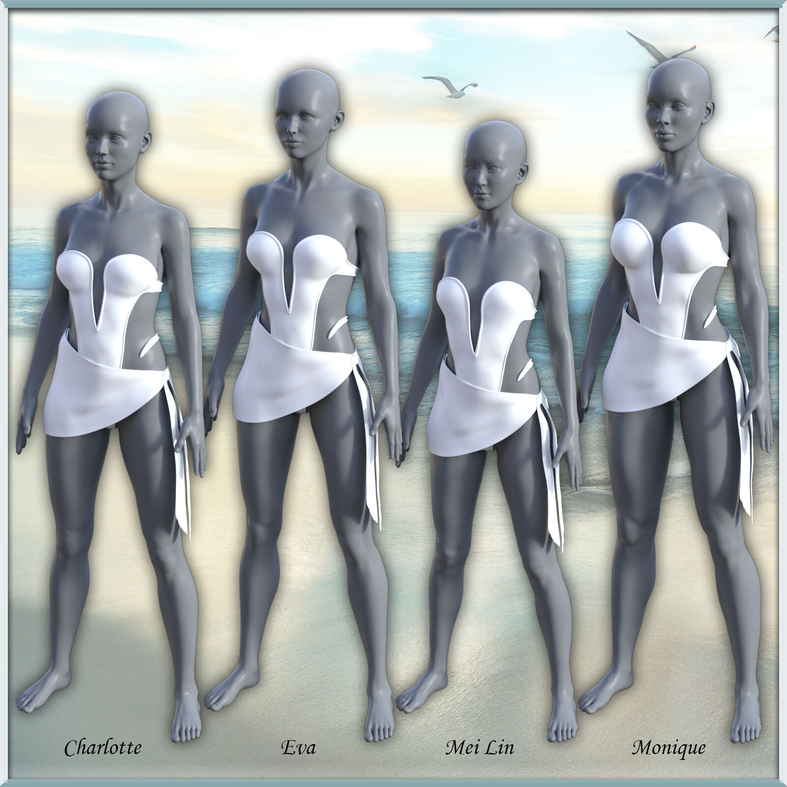 dForce Elementals Water for Genesis 8.1 Female by N/A
