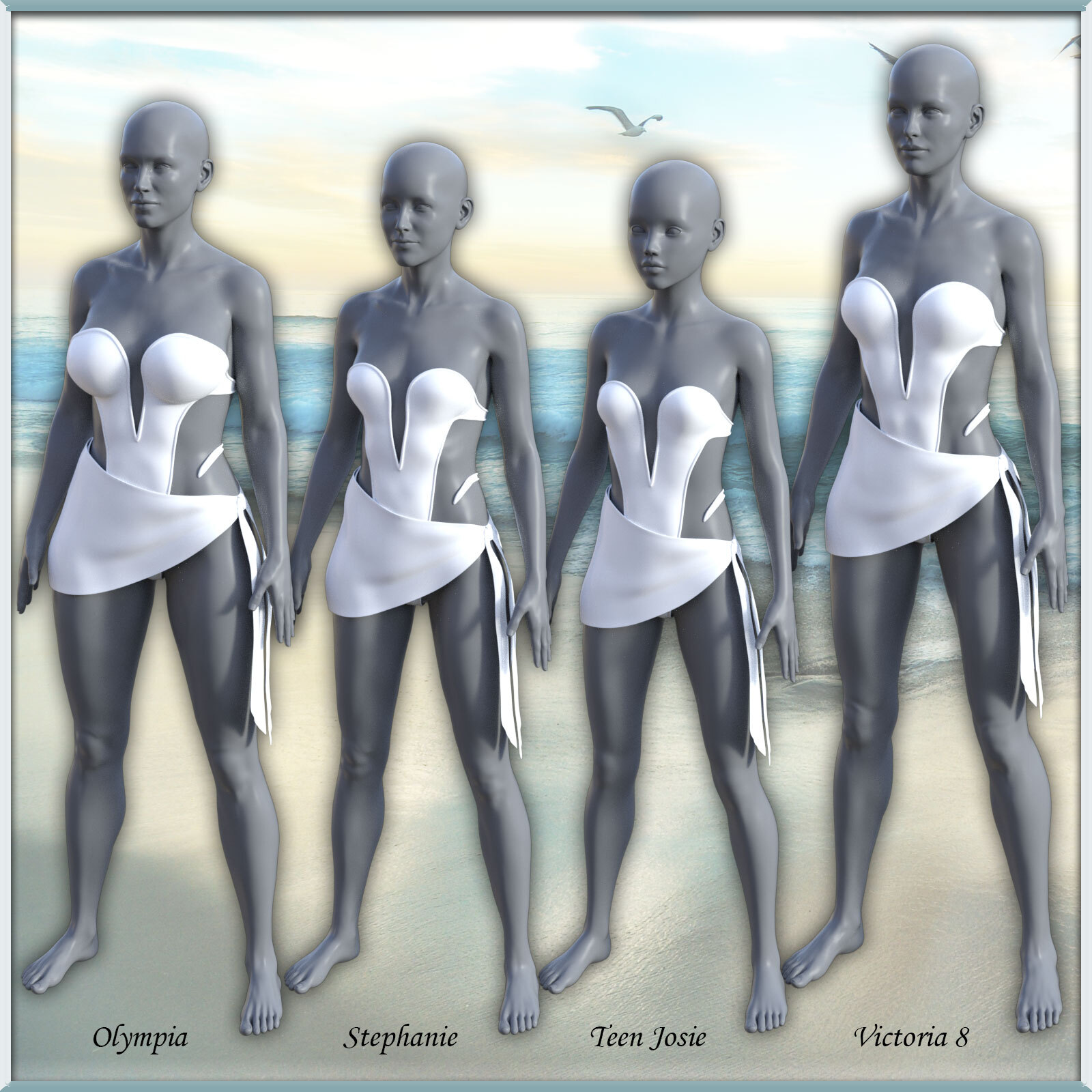 dForce Elementals Water for Genesis 8.1 Female by N/A